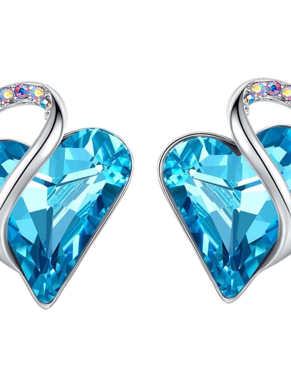Infinity love Heart Birthstone Stud Earrings for Women, Mothers Day Gifts for Mo